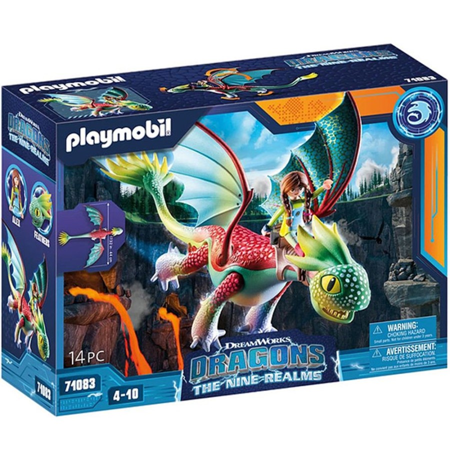 By Category Playmobil | Playmobil - Dragons: The Nine Realms - Feathers And Alex (4+ Years)