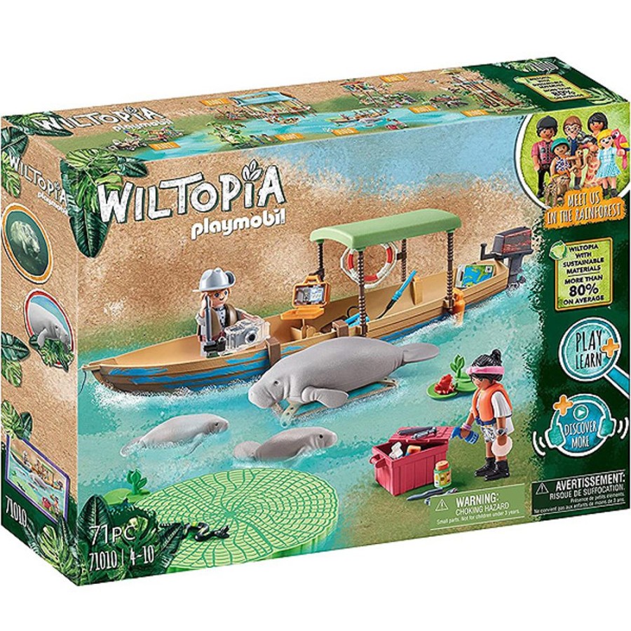 By Category Playmobil | Playmobil - Wiltopia - Boat Trip To The Manatees