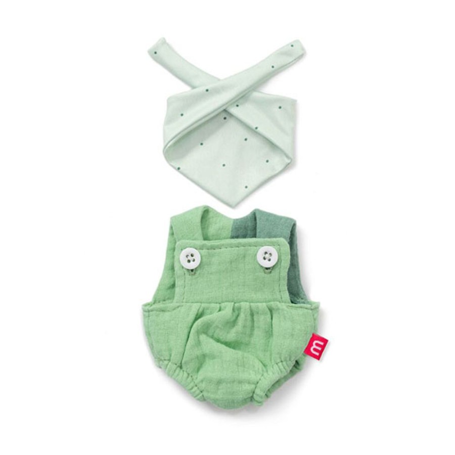 By Category Miniland Educational | Miniland 21Cm Doll Clothes Set - Forest Overalls And Headscarf