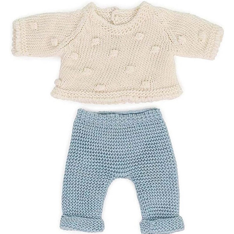 By Category Miniland Educational | Miniland 21Cm Doll Clothes Set - Knitted Rompers And Headband