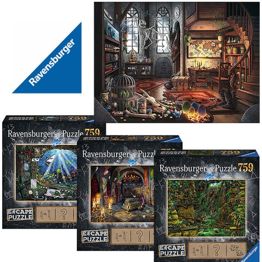 By Category Ravensburger | Ravensburger Escape Puzzle Selection (12+ Yrs, 795 Pcs)