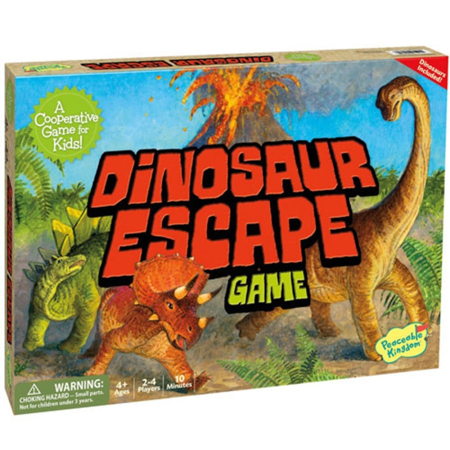 By Category Peacable Kingdom | Dinosaur Escape Cooperative Board Game (4+ Yrs, 2-4 Players)