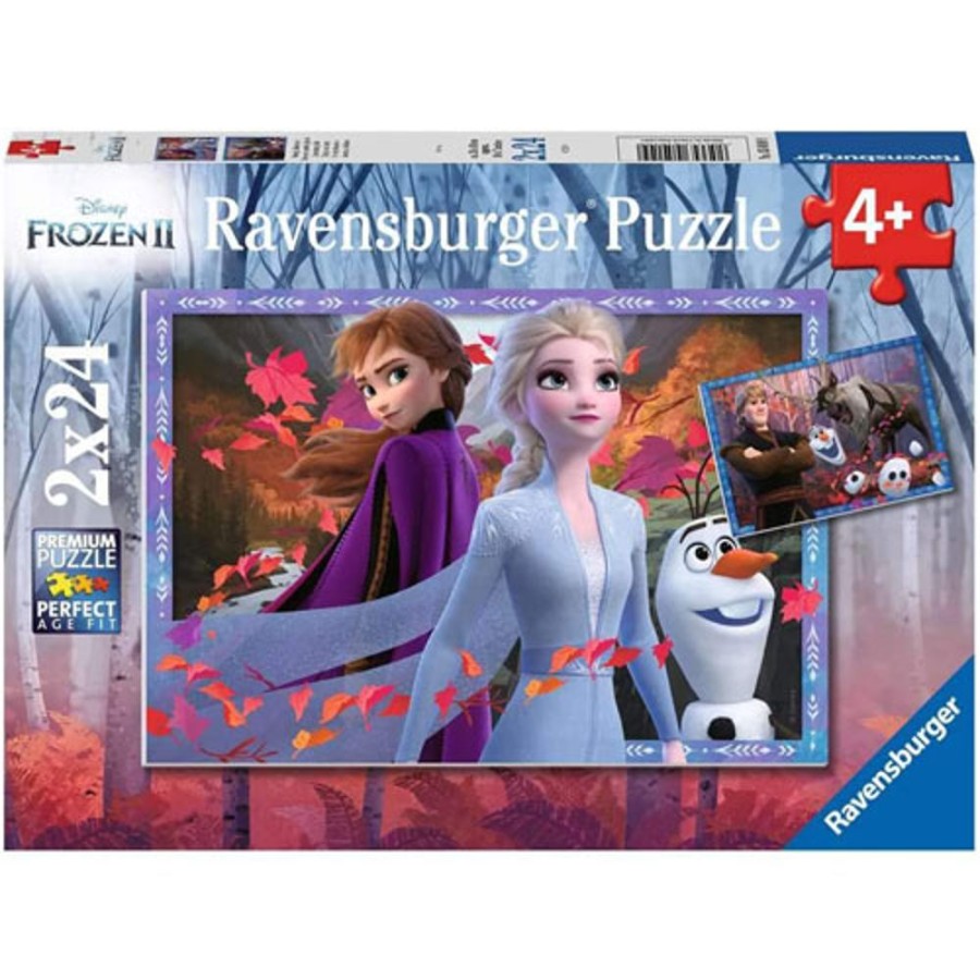 By Category Ravensburger | Ravensburger Frozen 2 Frosty Adventures 2X24 Pieces Puzzles (2X24 Pieces, 4+ Years)