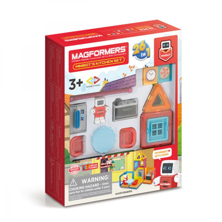 By Category Magformers | Magformers House Series - Minibot'S Kitchen Set (3+ Yrs)