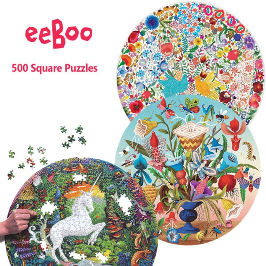 By Category eeBoo | Eeboo Round Puzzle (500 Pieces)