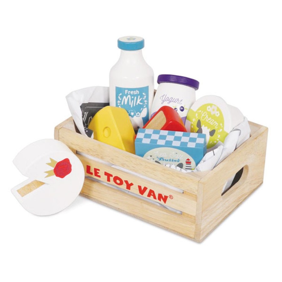 By Category Le Toy Van | Honeybake Cheese And Dairy Crate By Le Toy Van