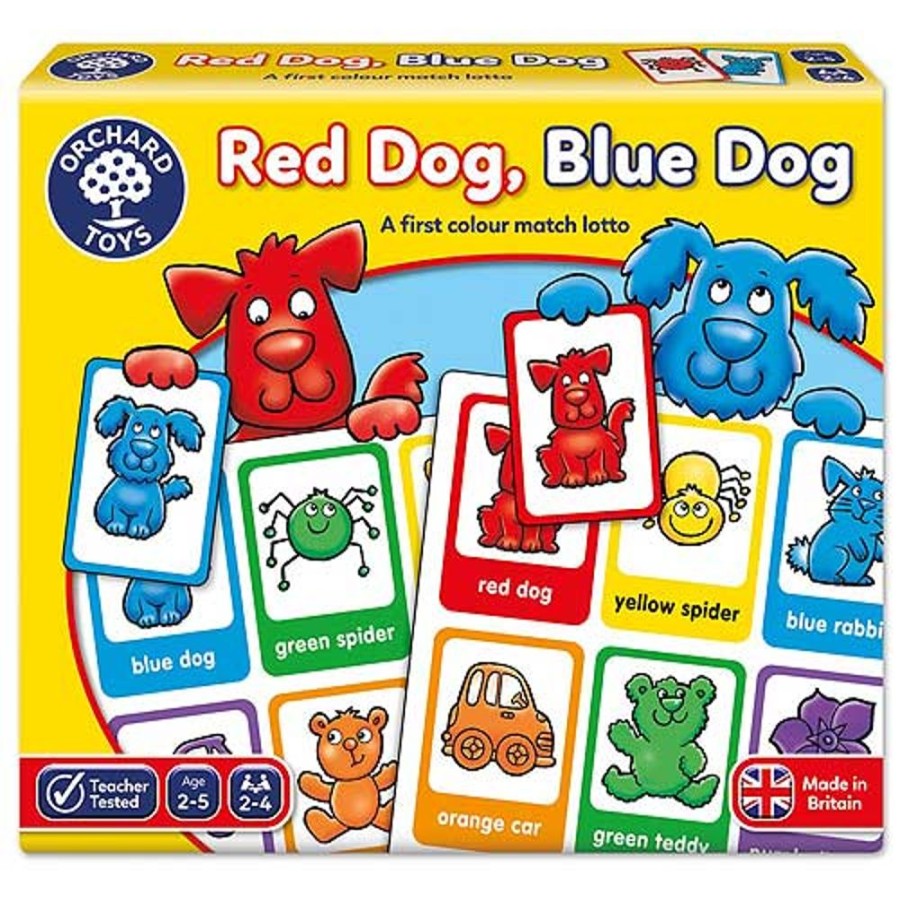 By Category Orchard Toys | Orchard Toys - Red Dog, Blue Dog Lotto (2-5 Yrs, 2-4 Players)