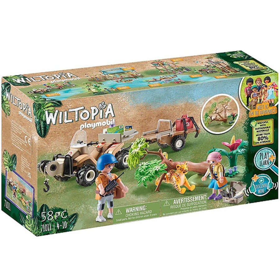 By Category Playmobil | Playmobil - Wiltopia - Animal Rescue Quad