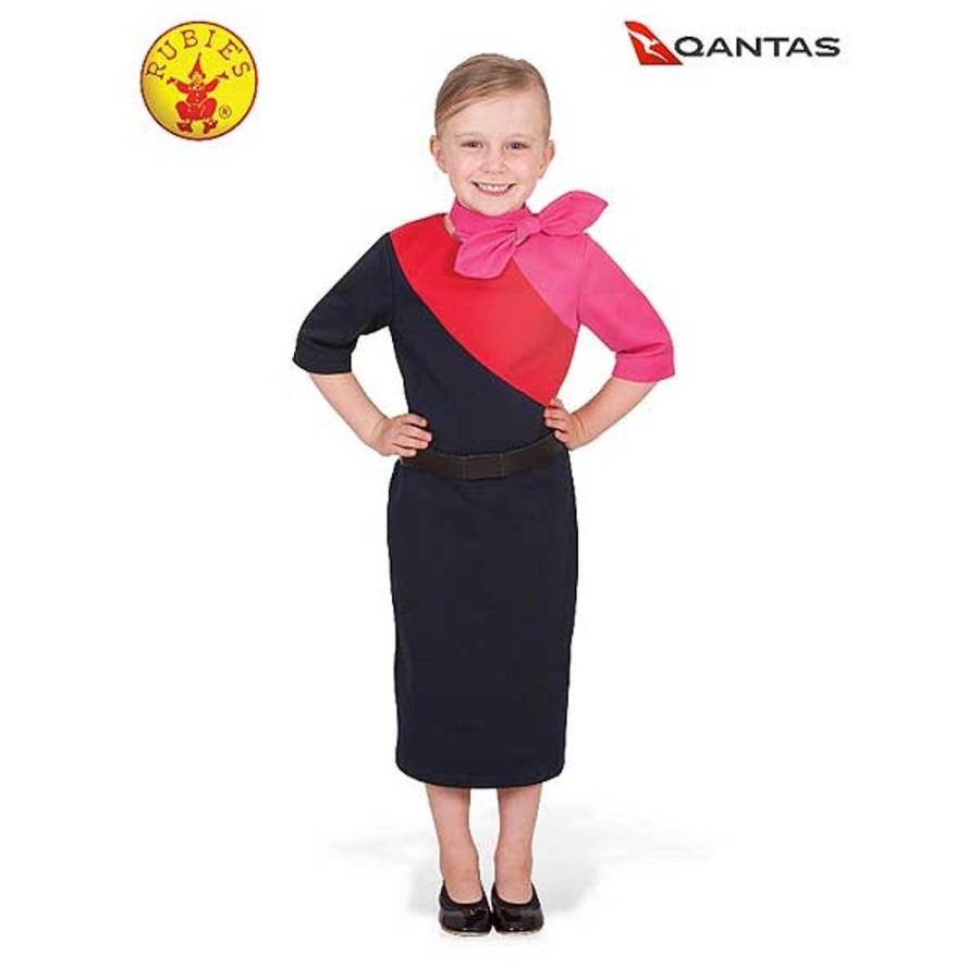 By Category Rubies Deerfield | Qantas Female Cabin Crew Kids Uniform (Size 3-5)