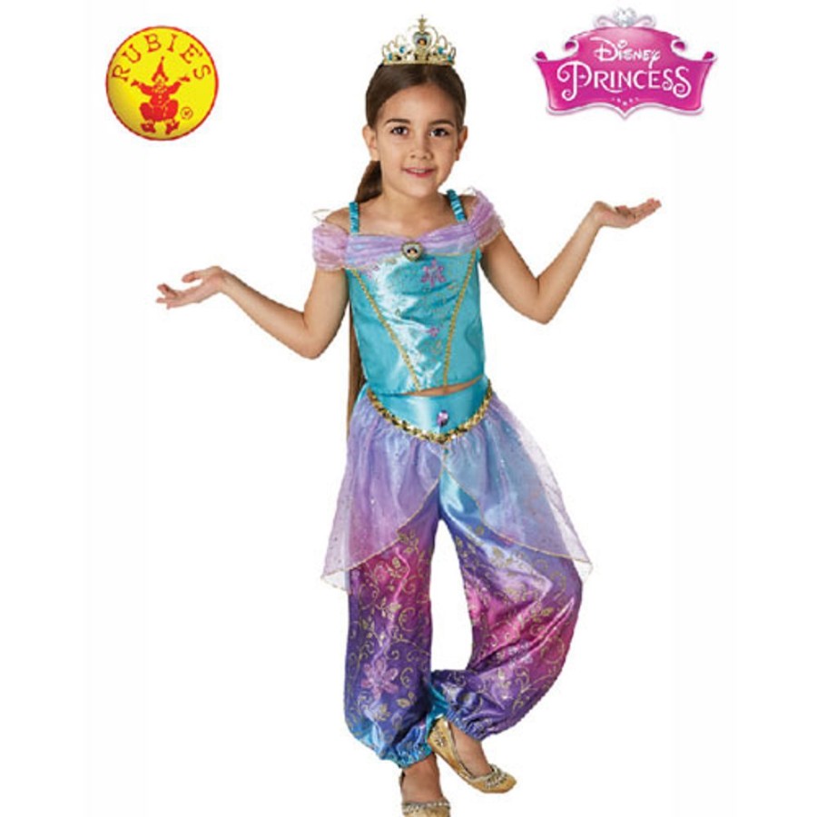 By Category Rubies Deerfield | Disney Jasmine Rainbow Deluxe Child Costume Size 3-5 (3 To 5 Years)