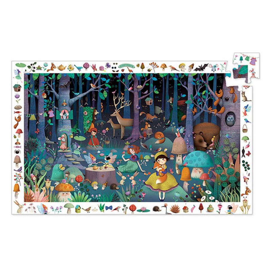 By Category Djeco | Djeco Observation Puzzle - Enchanted Forest (100 Pieces, 5+ Yrs)