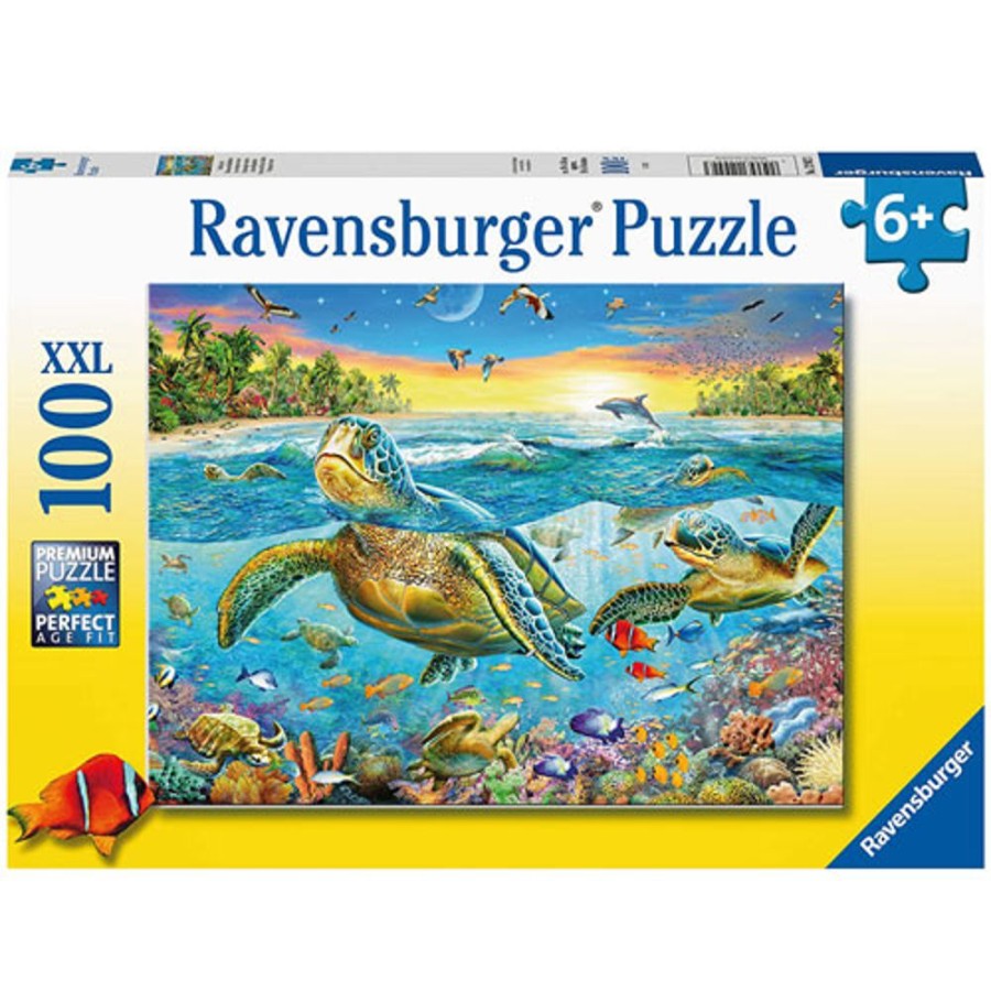 By Category Ravensburger | Ravensburger Swim With Sea Turtles Puzzle (100 Pieces)