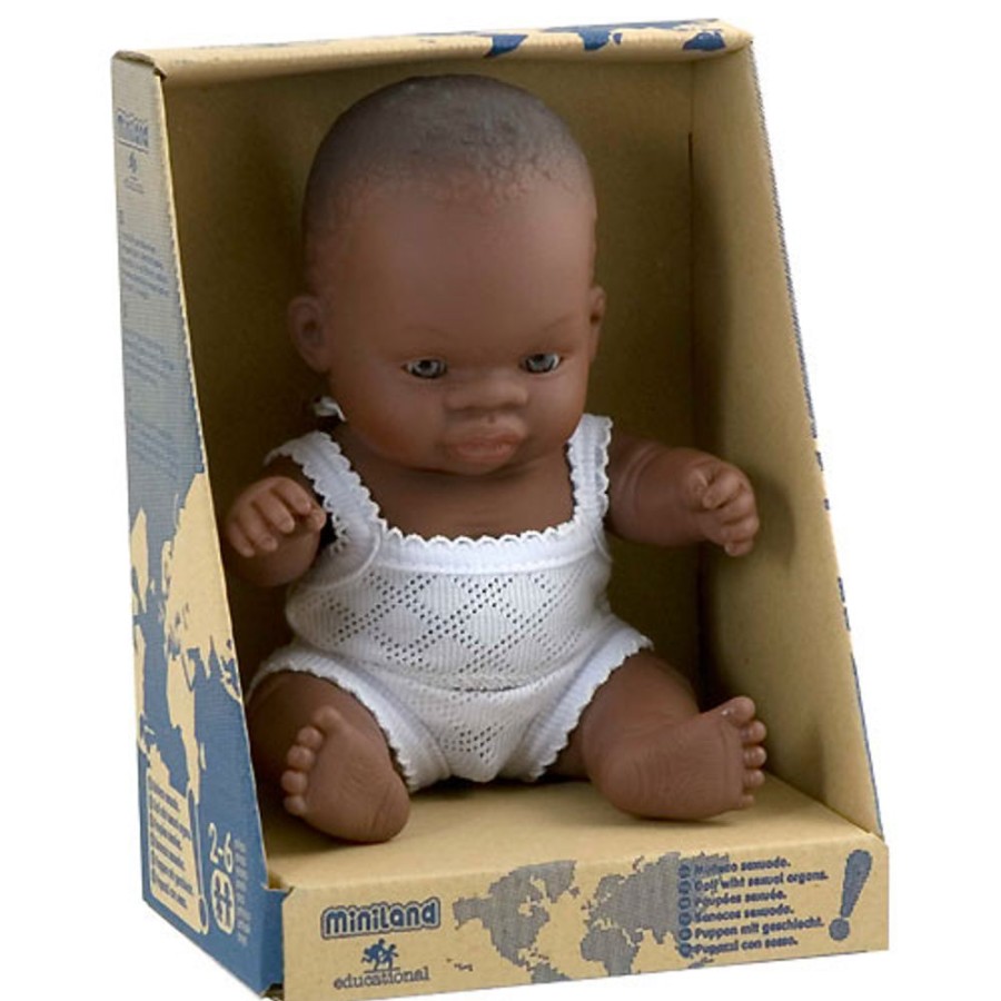 By Category Miniland Educational | Miniland 21Cm Baby Dolls - African Boy