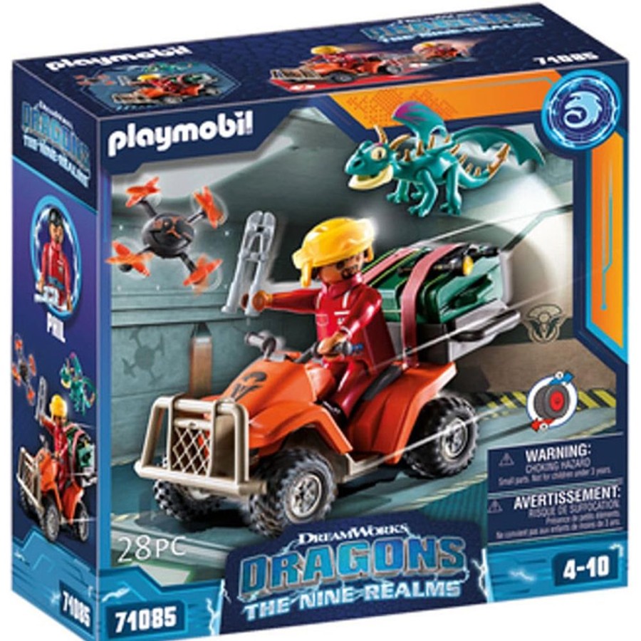 By Category Playmobil | Playmobil - Dragons: The Nine Realms - Icaris Quad With Phil (4+ Years)