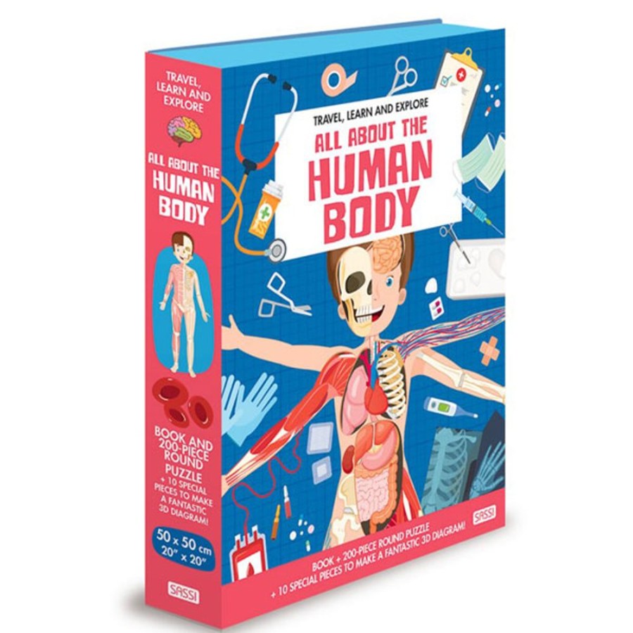 By Category Sassi Junior | Sassi Junior Travel, Learn And Explore - All About The Human Body (200 Pieces, 6+ Yrs)