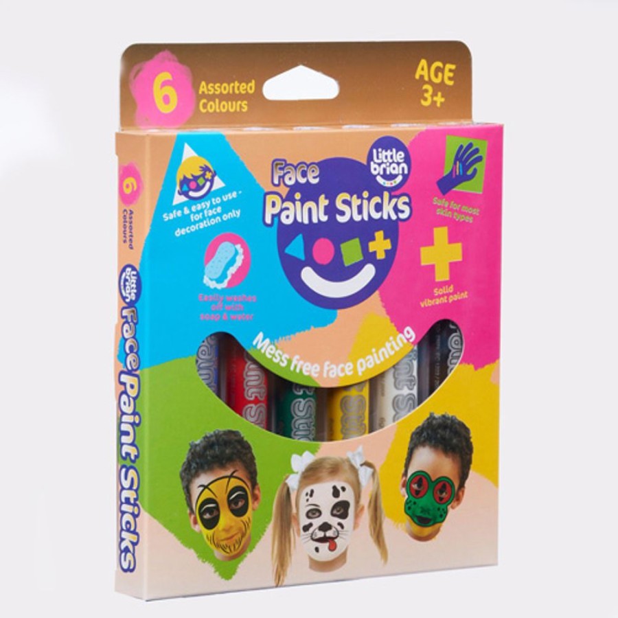 By Category Little Brian | Little Brian Face Paint Sticks - Face Painting (6 Pack)