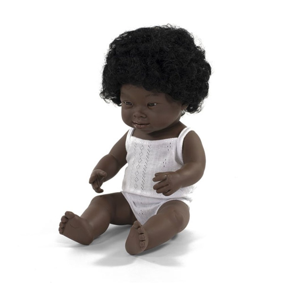 By Category Miniland Educational | Miniland 38Cm Baby Dolls - Down Syndrome - African Girl