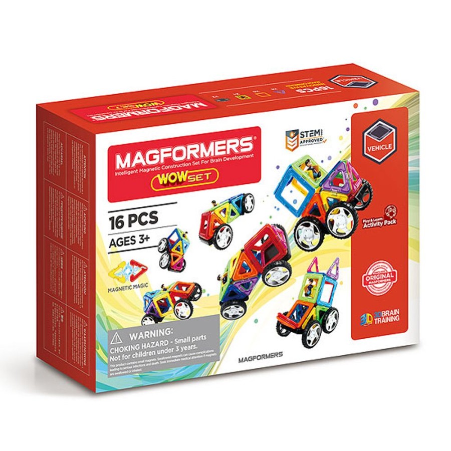 By Category Magformers | Magformers Vehicle - Wow Set 16 Pieces (3+Yrs)