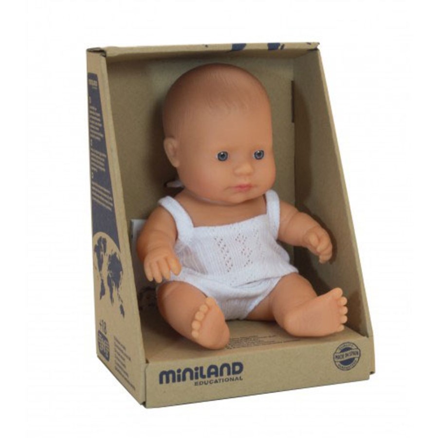 By Category Miniland Educational | Miniland 21Cm Baby Dolls - Caucasian Girl