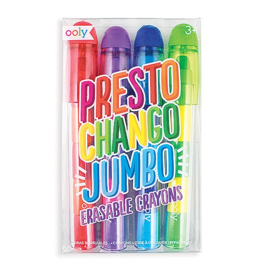 By Category OOLY | Ooly Presto Chango Erasable Crayons (4 In Pack, 3+ Yrs)