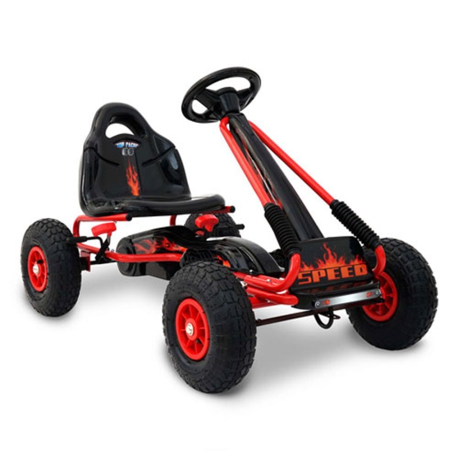 By Category Rigo | Rigo Kids Pedal Go Kart - Red (3+ Years)