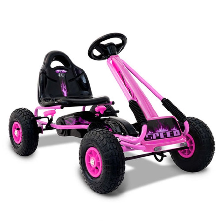 By Category Rigo | Rigo Kids Pedal Go Kart - Pink (3+ Years)