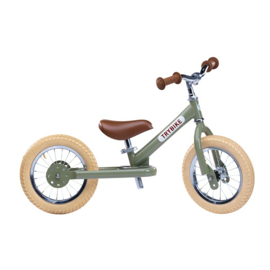 By Category Trybike | Trybike Steel 2-In-1 Tricycle And Balance Bike - Vintage Green