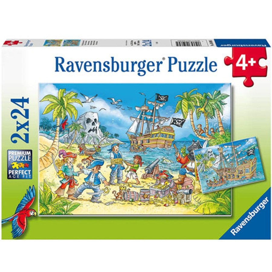 By Category Ravensburger | Ravensburger 2 In 1 Adventure Island Puzzle (2 X 24 Pieces, 4+ Yrs)