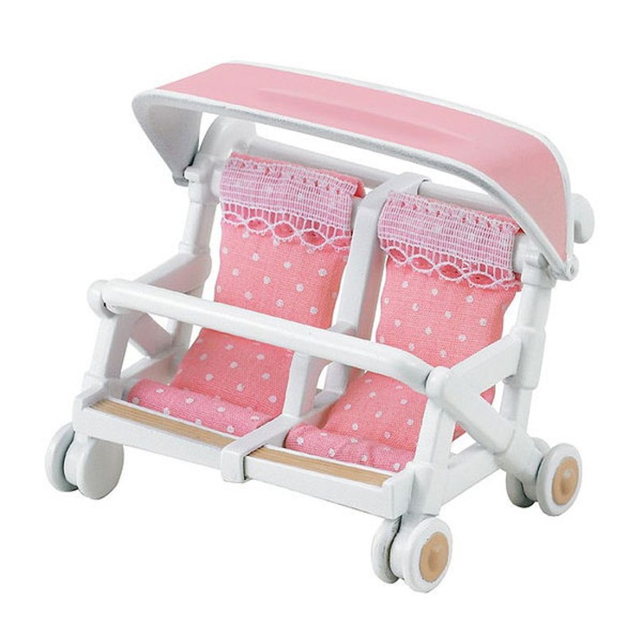 By Category Sylvanian Families | Sylvanian Families Furniture Sets - Double Pushchair