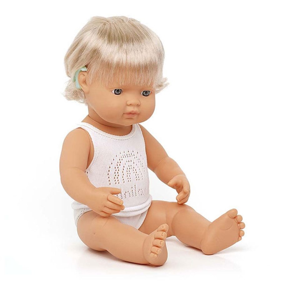 By Category Miniland Educational | Miniland 38Cm Baby Dolls - Caucasian Girl (With Hearing Aid)