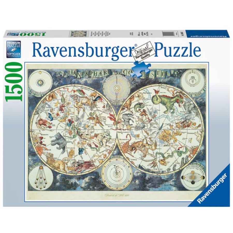 By Category Ravensburger | Ravensburger World Map Of Fantastic Beasts Puzzle (1500 Pieces)