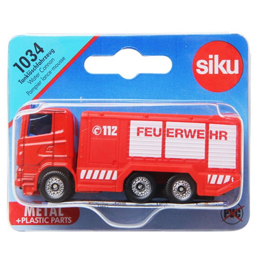 By Category Siku | Siku Emergency Vehicle - Scania Fire Water Truck (Scale 1:87)