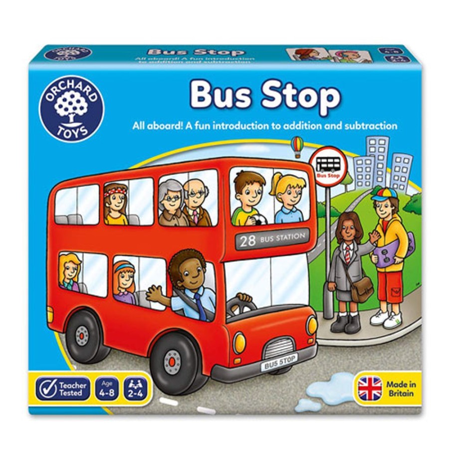 By Category Orchard Toys | Orchard Toys - Bus Stop - Add & Subtract Game (4-8 Yrs, 2-4 Players)