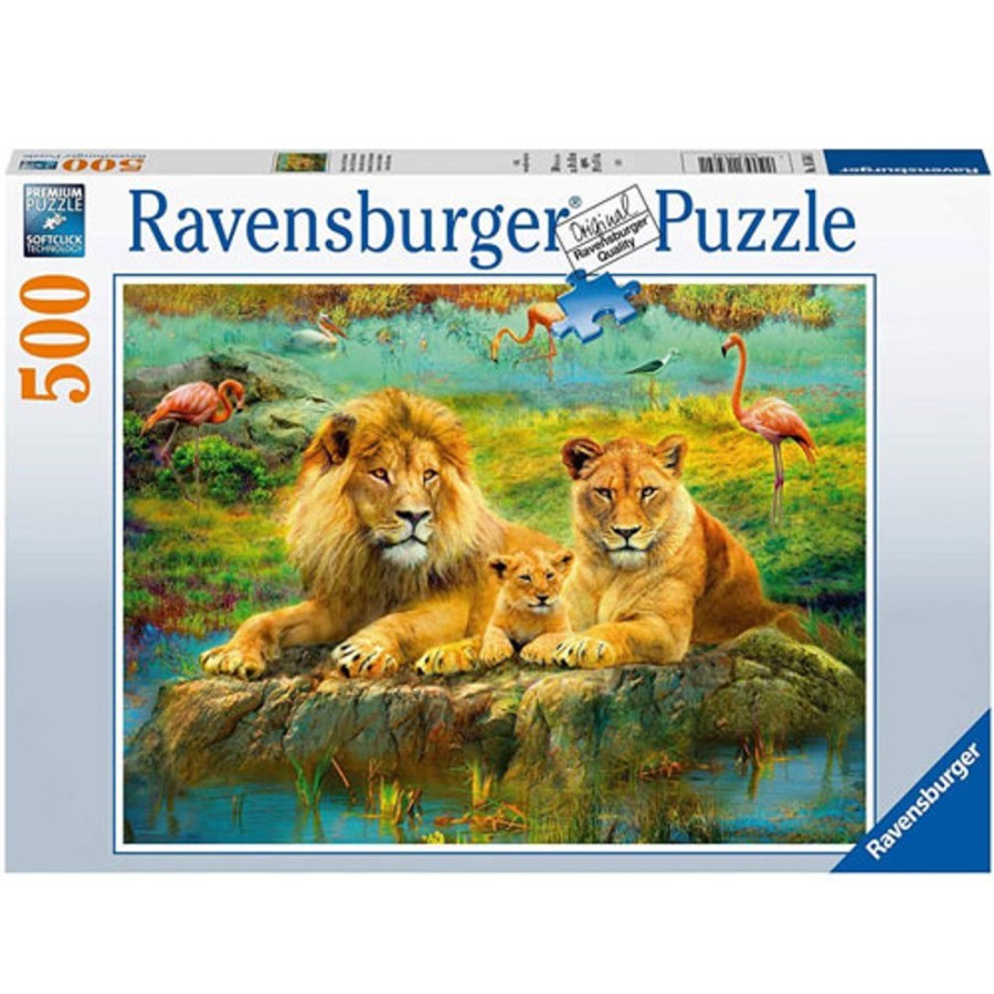 By Category Ravensburger | Ravensburger Lions In The Savannah Puzzle (500 Pieces)