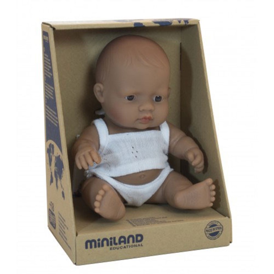 By Category Miniland Educational | Miniland 21Cm Baby Dolls - Hispanic Boy