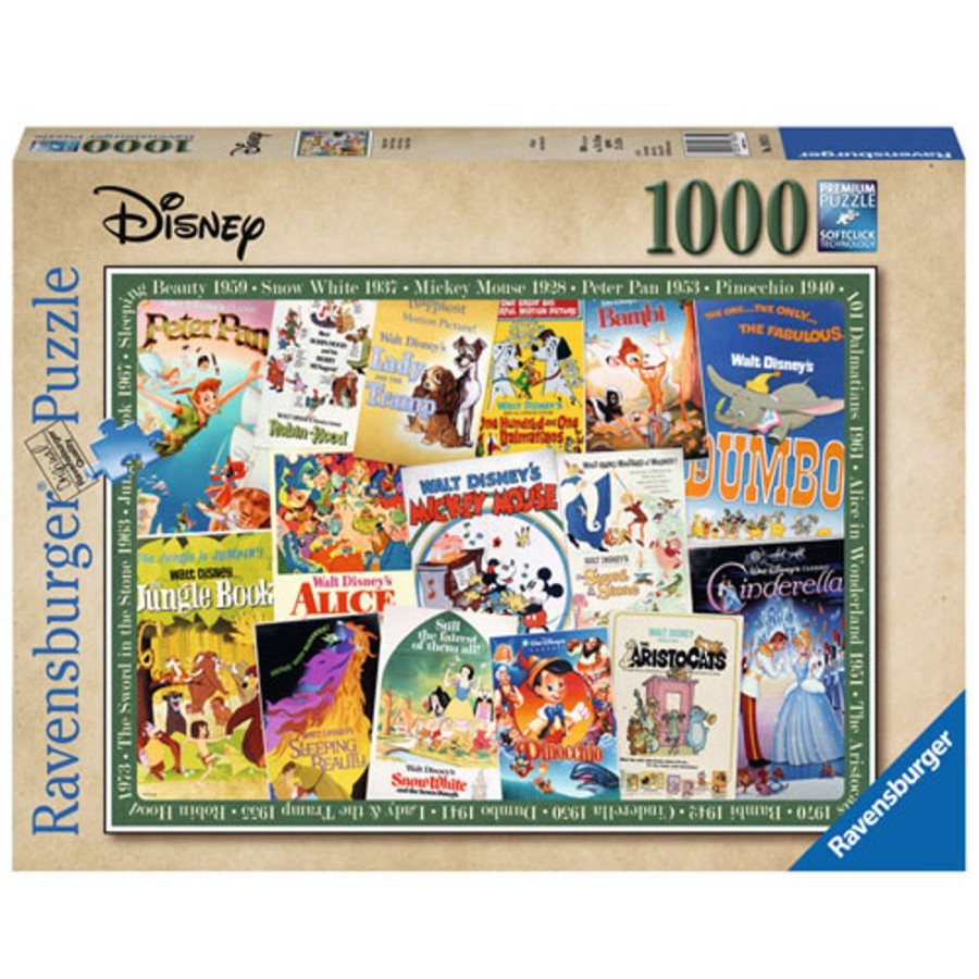 By Category Ravensburger | Ravensburger Disney Vintage Movie Poster Puzzle (1000 Pieces)