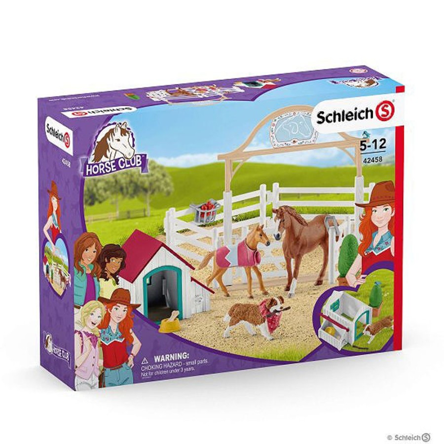 By Category Schleich | Schleich Hannah Guest Horses With Ruby The Dog