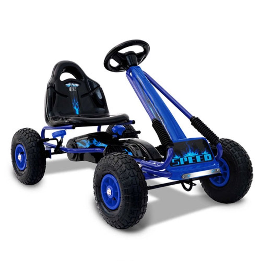 By Category Rigo | Rigo Kids Pedal Go Kart - Blue (3+ Years)