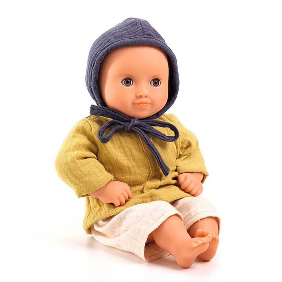 By Category Djeco | Djeco Pomea Soft Body Doll - 32Cm - Girl - Camomille