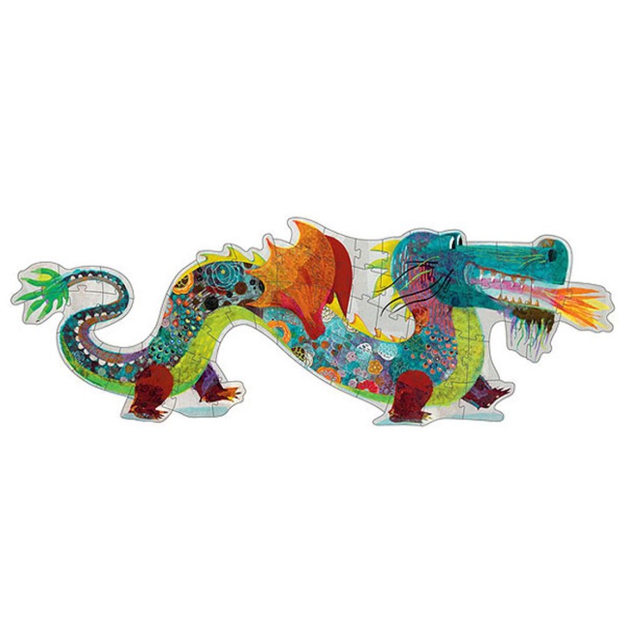 By Category Djeco | Leon The Dragon Giant Shaped Puzzle (58 Pieces, 5-6 Yrs)