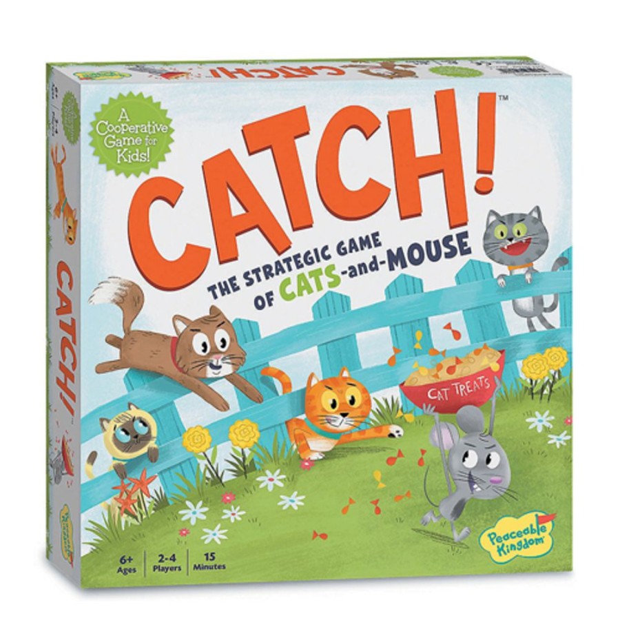 By Category Peacable Kingdom | Catch! - Cooperative Board Game (6+ Yrs, 2-4 Players)