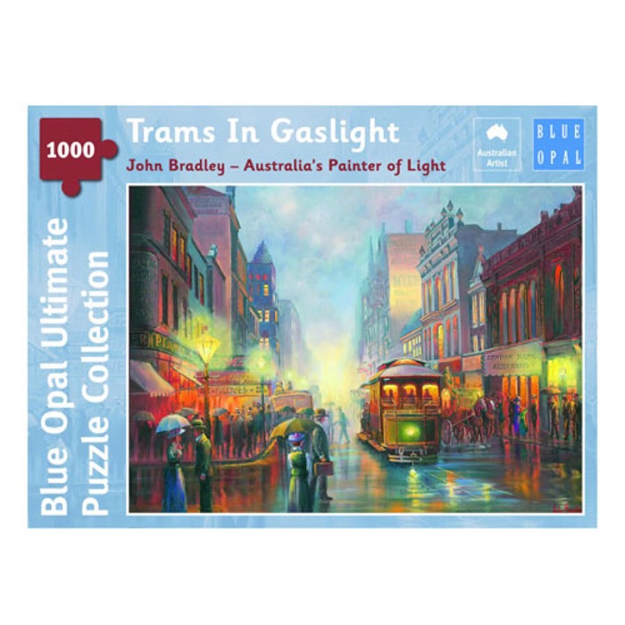 By Category Blue Opal | Blue Opal Puzzles - John Bradley - Trams In Gaslight (1000 Pieces)