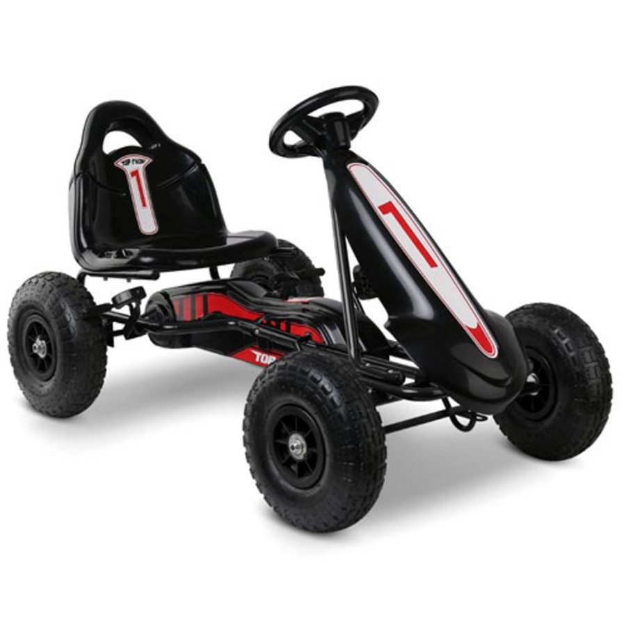 By Category Rigo | Rigo Kids Pedal Go Kart - No 1 - Black (3+ Years)