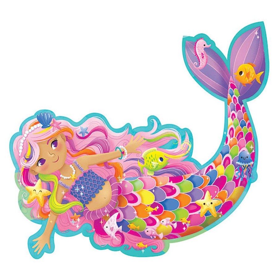 By Category Peacable Kingdom | Peaceable Kingdom Floor Puzzle - Mermaid Magic (41 Pieces, 3+ Yrs)