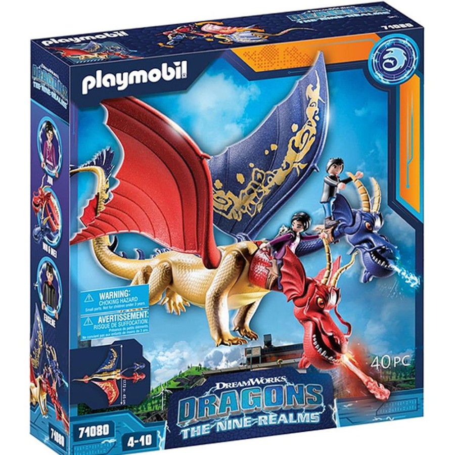 By Category Playmobil | Playmobil - Dragons: The Nine Realms - Wu And Wei With Jun (4+ Years)