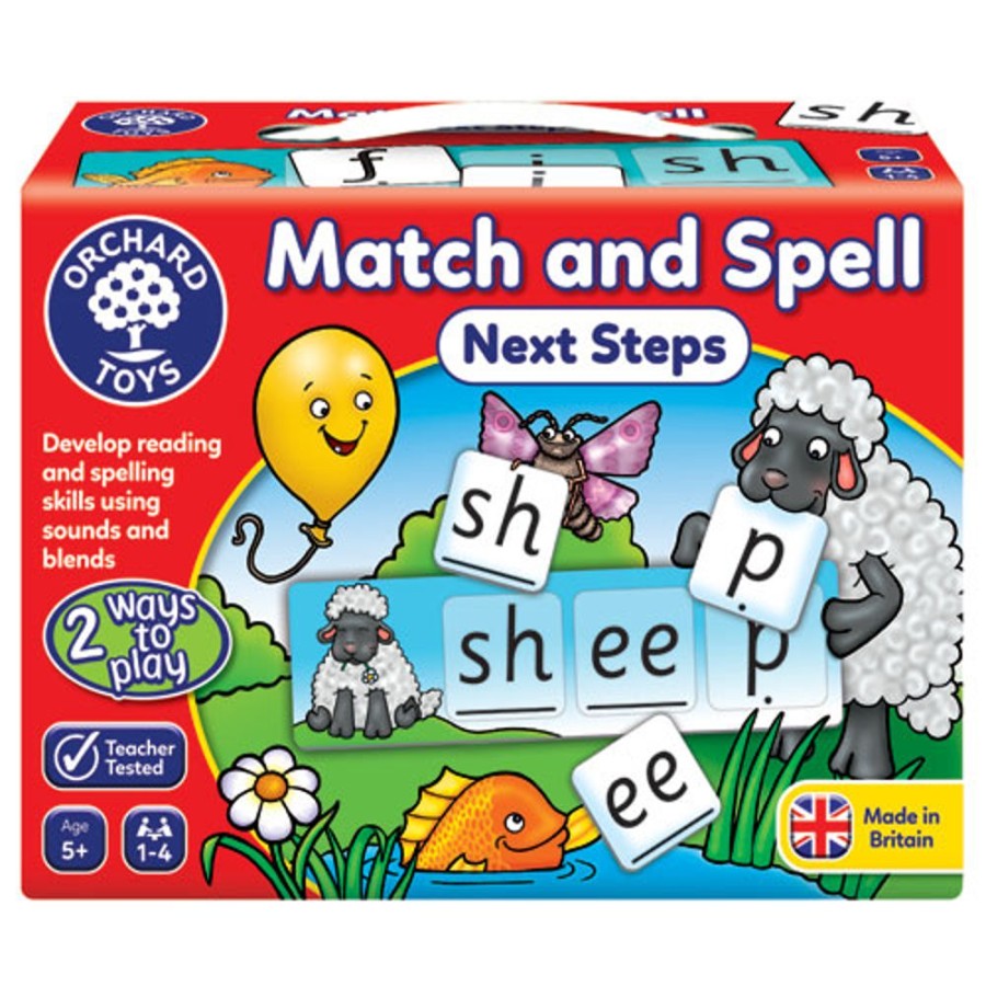 By Category Orchard Toys | Orchard Toys Match And Spell Next Steps (5+ Yrs, 1-4 Players)