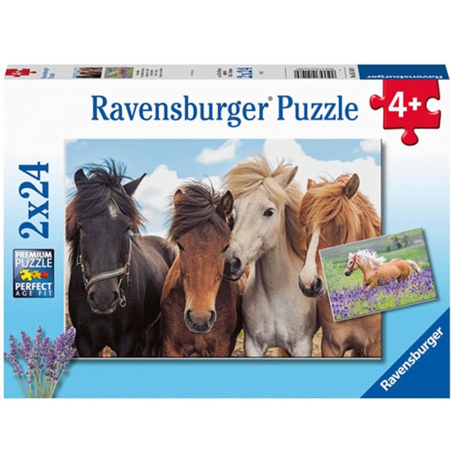 By Category Ravensburger | Ravensburger 2 In 1 Horse Friends Puzzle (2 X 24 Pieces, 4+ Yrs)