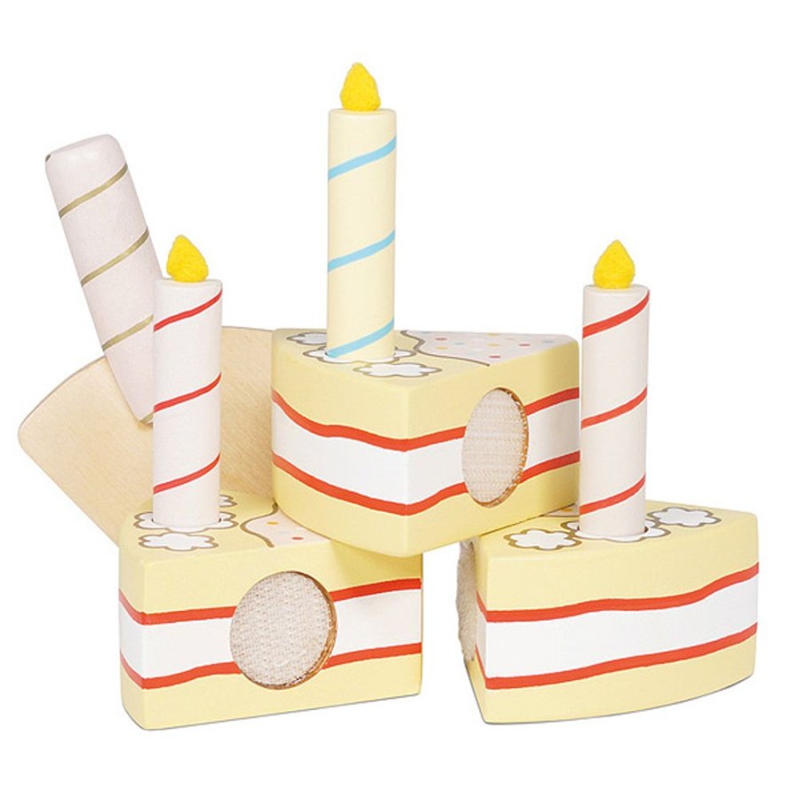 By Category Le Toy Van | Wooden Vanilla Birthday Cake By Le Toy Van