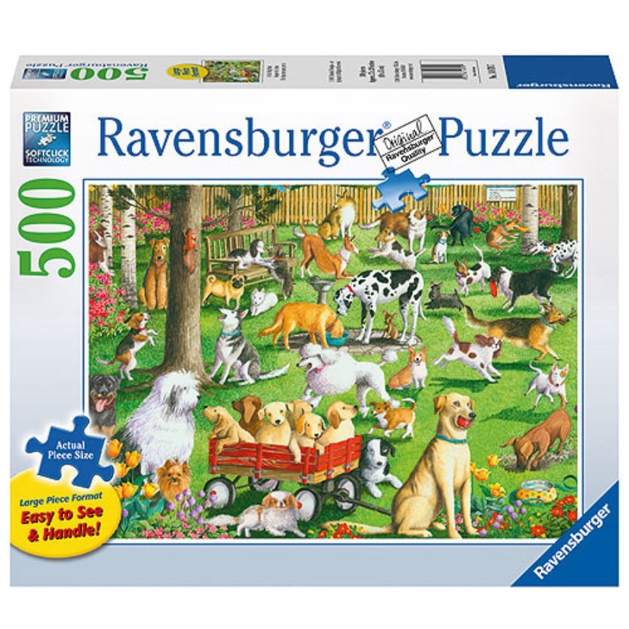 By Category Ravensburger | Ravensburger Large Format Puzzles - At The Dog Park (500 Pieces)