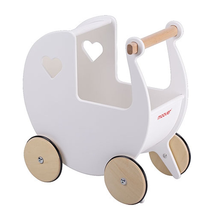 By Category Moover Toys | Moover Toys Classic Dolls Pram - White